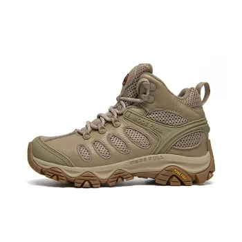 MODE FULL Cushioned Anti Slip Wear Resistant Waterproof And Breathable High Top Hiking Shoes Men's