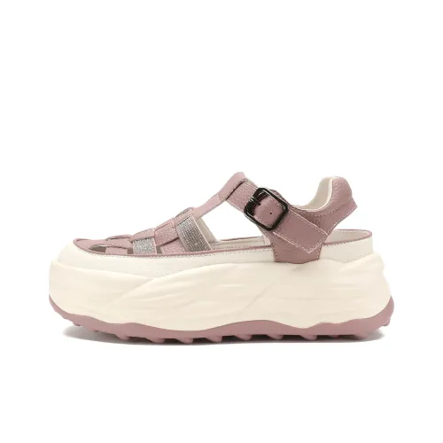 D:FUSE SCANDINAVIA Beach Sandals Women's Pink/Beige White