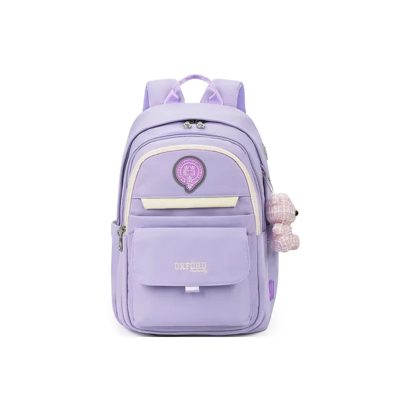 UNIVERSITY OF OXFORD Fabric Backpack Regular Unisex Navy Blue/Taro Purple/Khaki-6
