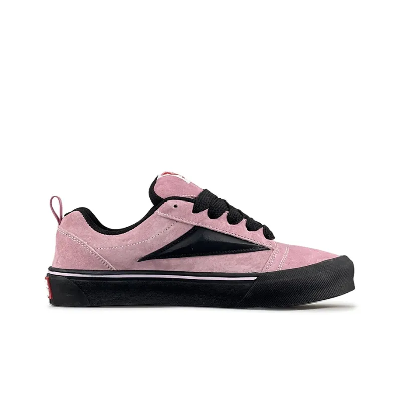 LuzaoT SUPER DRAG Puffy Shoes Anti Slip Wear Resistant Low Top Skateboard Shoes Women's Black Pink-1
