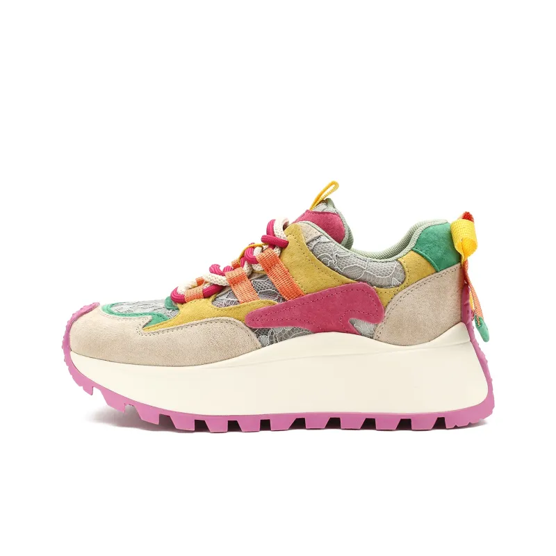 D FUSE SCANDINAVIA Cushioning, Slip Resistant, And Abrasion Resistant Low Top Chunky Sneakers Women's-19