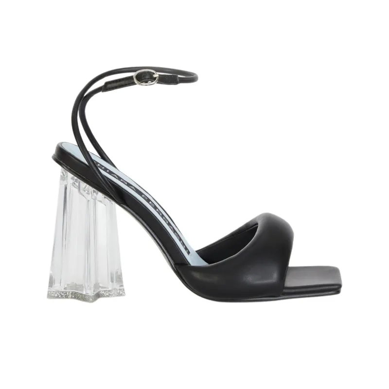 CHIARA FERRAGNI Andromeda Strap Sandals 10cm Women's Black-1