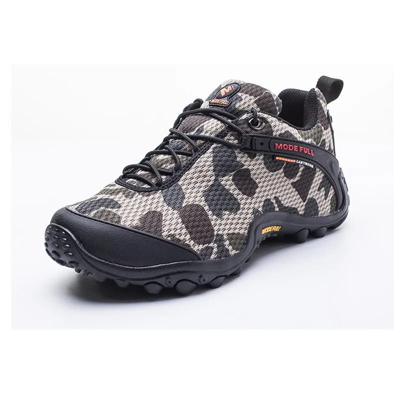 MODE FULL Cushioned Slip Resistant Abrasion Resistant Breathable Low Top Hiking Shoes Men's-4