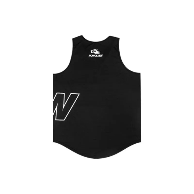Powolves Tank Tops Unisex Black-1