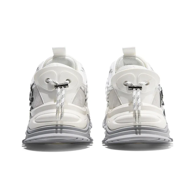 Masongarments Shark Tooth Series Running Shoes Unisex Low Top Black/Gray/White/Beige/Galaxy Gray-40