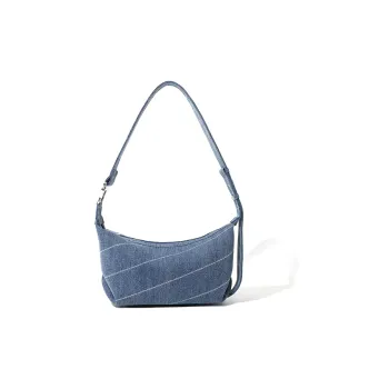 MASTER CANVAS Fabric Shoulder Bag Women's Blue/Black