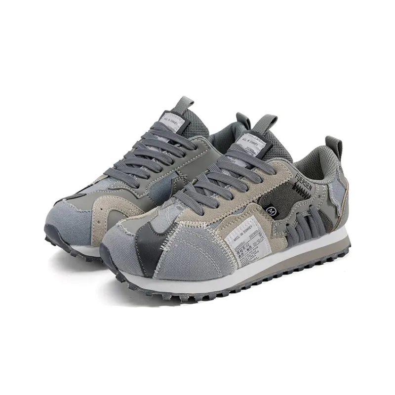 FUERSEN Lightweight Low Top Casual Shoes Unisex Gray-1