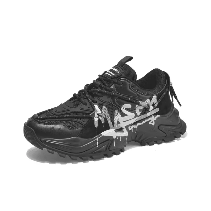 Masongarments Shark Tooth Series Running Shoes Unisex Low Top Black/Gray/White/Beige/Galaxy Gray-44
