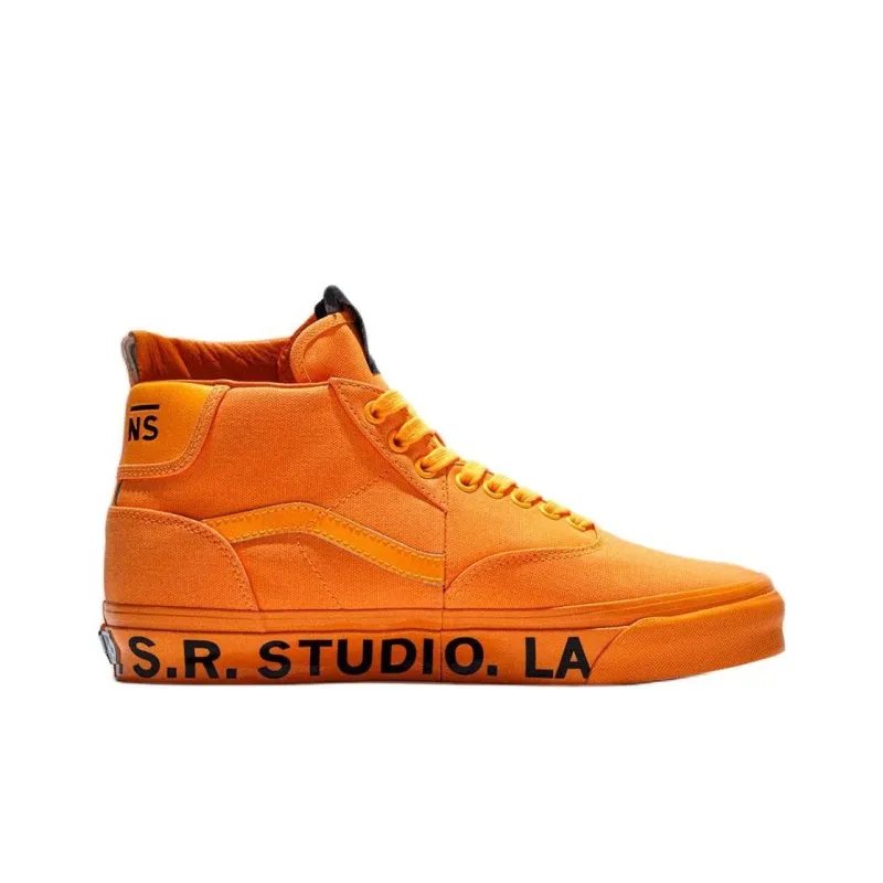 OTW By x Vans S.R. STUDIO. LA CA. Coverage Wear-Resistant High-Top Skateboard Shoes Unisex Orange-1