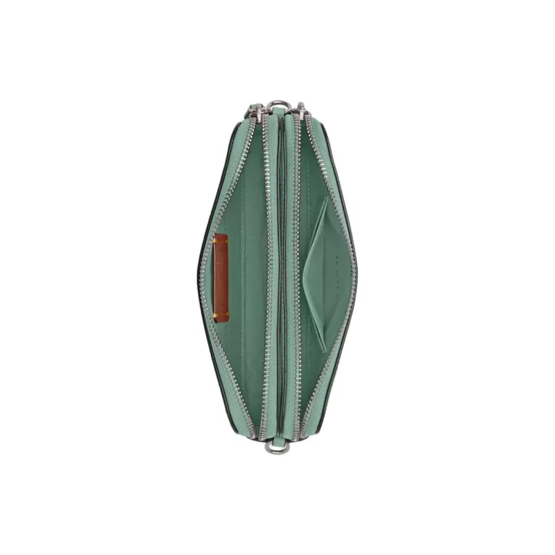 COACH Kira Leather Handheld Shoulder Bag Crossbody Bag Small Size Women's Green-3
