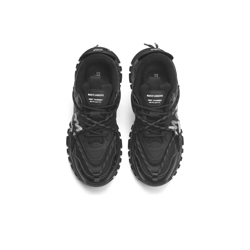 Masongarments Shark Tooth Series Running Shoes Unisex Low Top Black/Gray/White/Beige/Galaxy Gray-47