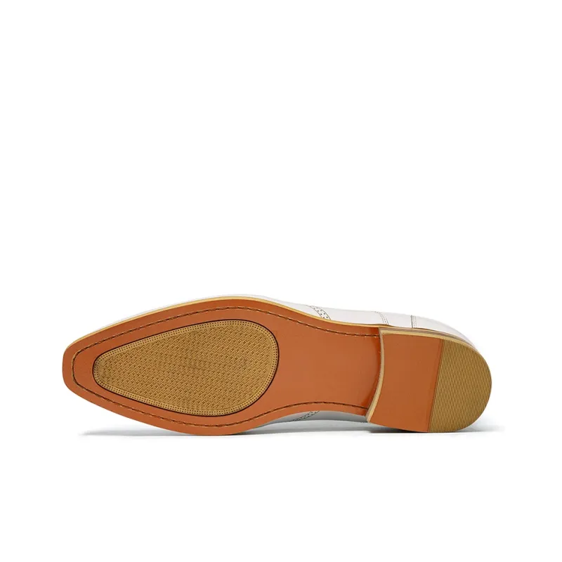 ASTON M.JAZZ Dress Shoes Men's White-7