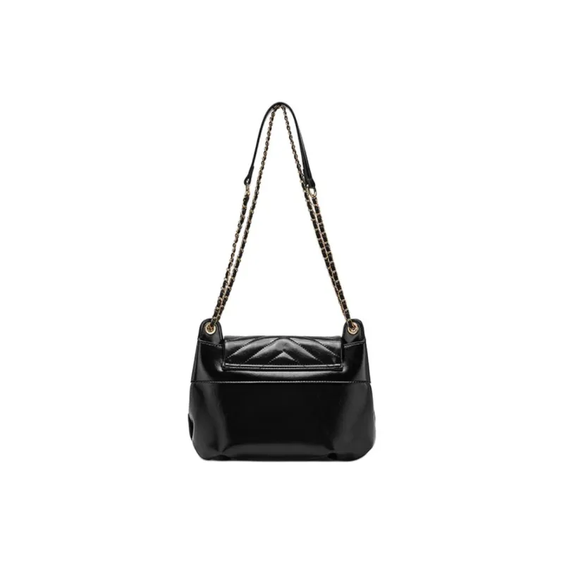 CORALDAISY Synthetic Leather Shoulder Bag Crossbody Bag Women's Black-2
