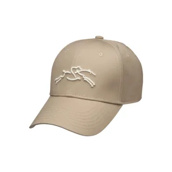 LONGCHAMP Organic Cotton Baseball Caps Women's Brown