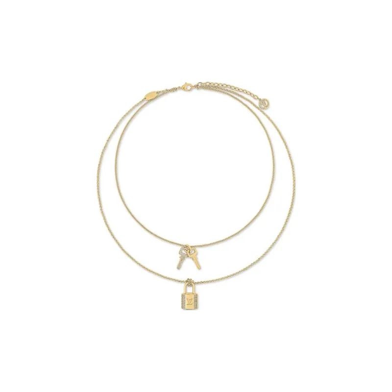 LOUIS VUITTON Lv Padlock Necklace-0