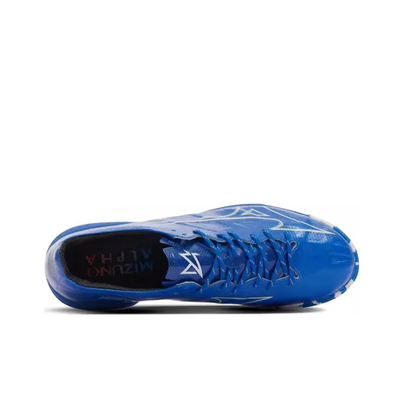 Mizuno Artificial Ground Natural Ground Anti Slip Wear Resistant Soccer Shoes Men's Blue White-3