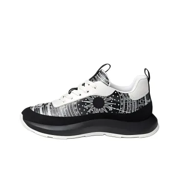 HERMES Gramme Low-Top Casual Shoes Women's Black White