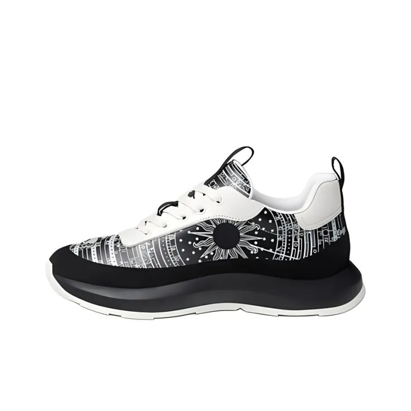 HERMES Gramme Low-Top Casual Shoes Women's Black White-0