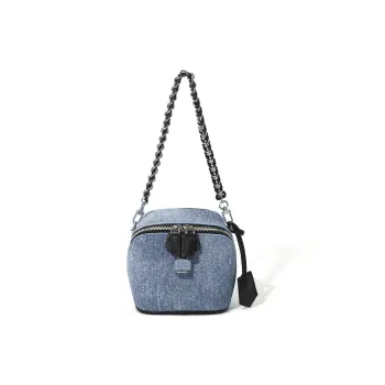 MASTER CANVAS Fabric Chain Bag, Crossbody Bag, Shoulder Bag Regular Women's Denim Blue