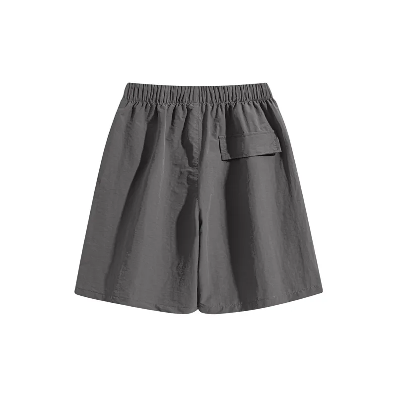 HAVR Comfortable And Breathable Versatile Straight Fit Mid Thigh Shorts Unisex-16