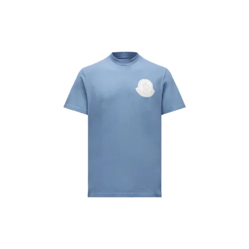 Moncler SS24 T-Shirts Men Light Blue