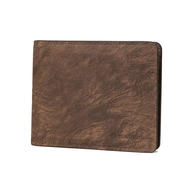 NAVIGARE Top Grain Cow Leather Wallet Money Clip Card Holder Men's Coffee-11