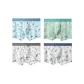 4 Pack (Ocean Blue+Fox Green+Seahorse White+Fruit Gray)