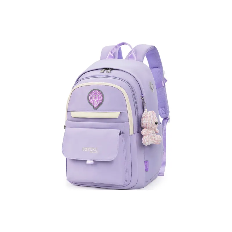 UNIVERSITY OF OXFORD Fabric Backpack Regular Unisex Navy Blue/Taro Purple/Khaki-7