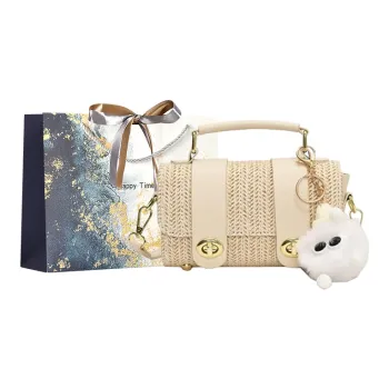 Iman's House PU Shoulder Bag Women's White/Khaki/Brown/Black