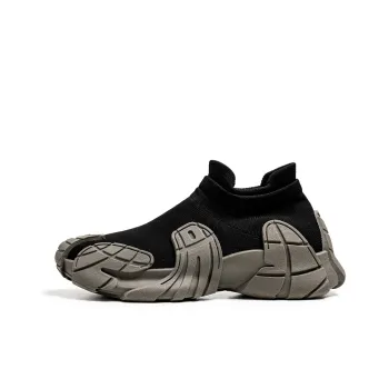 Mengsai Slip-Resistant Breathable Quick Dry Low-Top Chunky Sneakers Unisex Black