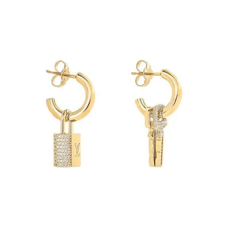 LOUIS VUITTON Lv Padlock Earrings-1