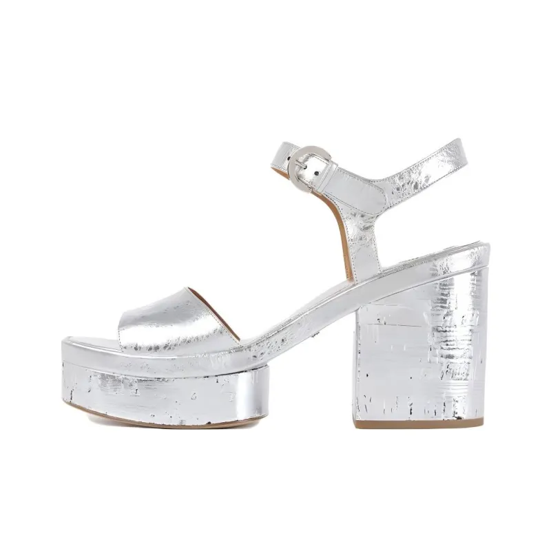 Chloe Odina Strap Sandals Women's Silver-0
