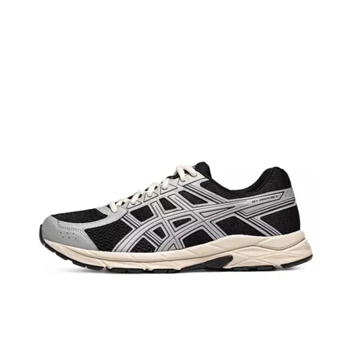 Asics Gel-Contend 4 Running Shoes Men Low-Top Black/Silver Gray