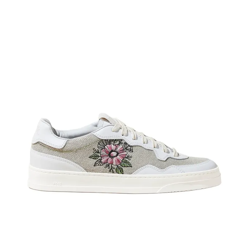 P448 Bali Canvas Low-Top Skateboard Shoes Women's White-1
