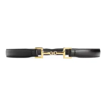 ARKET Front Adorned With Horsebit Leather Belts Women's Black