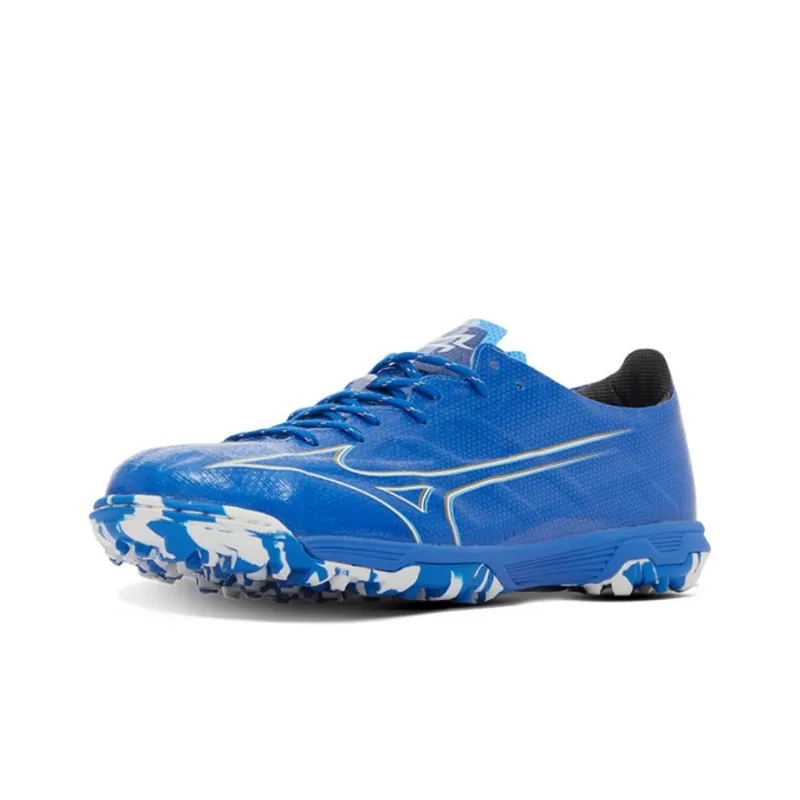 Mizuno Artificial Ground Natural Ground Anti Slip Wear Resistant Soccer Shoes Men's Blue White-1