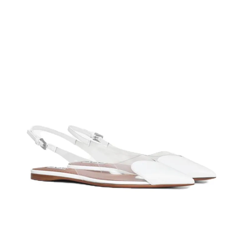 Alaia LE CŒUR Casual Single Shoes Women's White-2