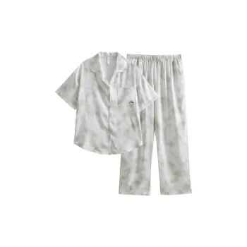 Same Language Pajama Set Women's Mist White