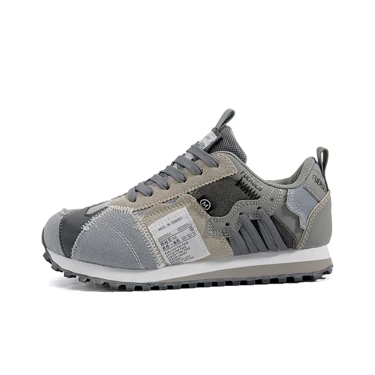 FUERSEN Lightweight Low Top Casual Shoes Unisex Gray-0