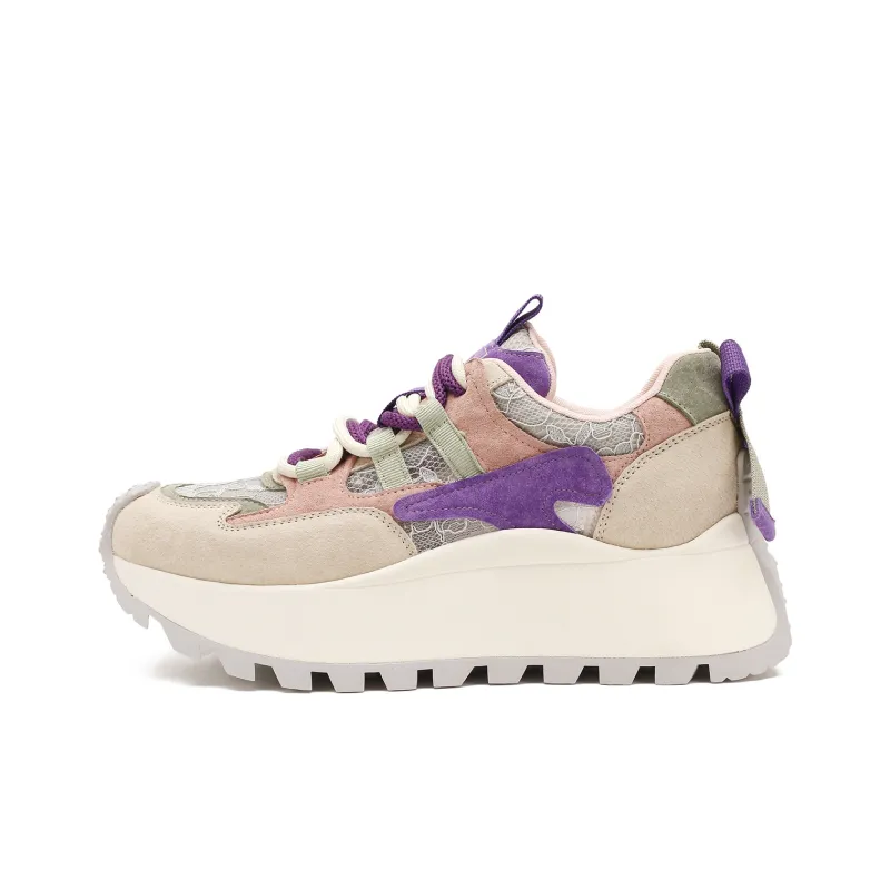 D FUSE SCANDINAVIA Cushioning, Slip Resistant, And Abrasion Resistant Low Top Chunky Sneakers Women's-6