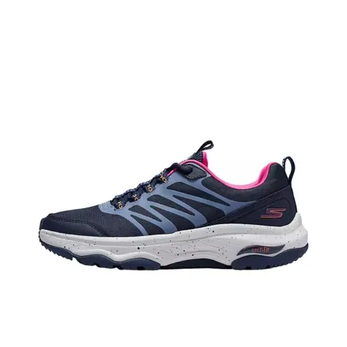 Skechers GO WALK Casual Shoes Women's Low-Top Blue Pink