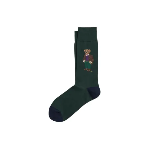 Polo Ralph Lauren SS24 Knee-High Socks Men's 1 Pack Dark Green