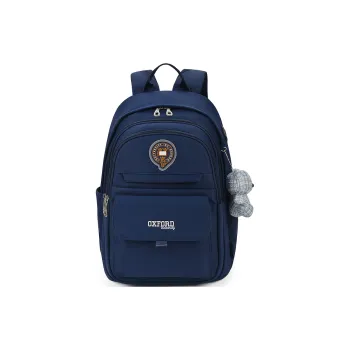 UNIVERSITY OF OXFORD Fabric Backpack Regular Unisex Navy Blue/Taro Purple/Khaki