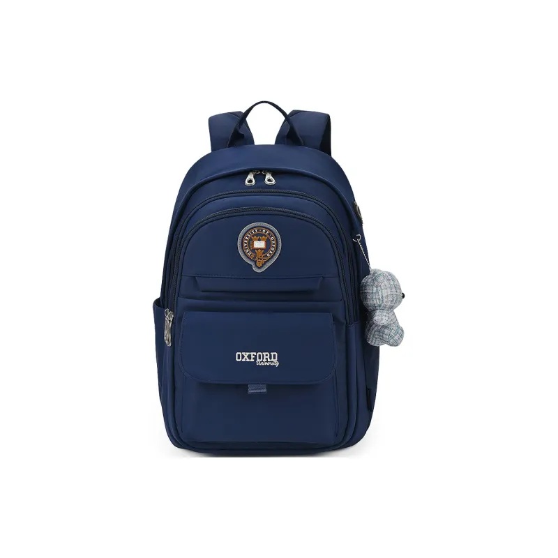 UNIVERSITY OF OXFORD Fabric Backpack Regular Unisex Navy Blue/Taro Purple/Khaki-0