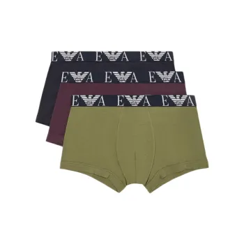 EMPORIO ARMANI Three pack Of Boxer Briefs With Bold Monogram Logo