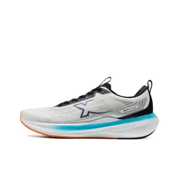 XTEP Cushioning Wear Resistant Low Top Sprint Running Shoes Men's Black White Blue