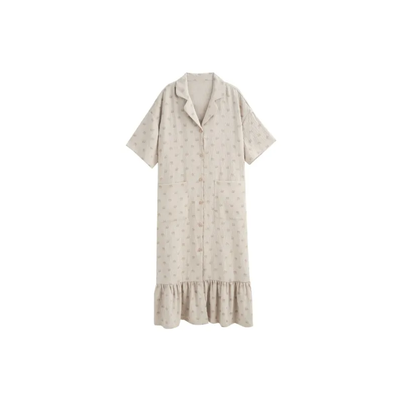 Dream Heart Nightgown Women's Khaki-0