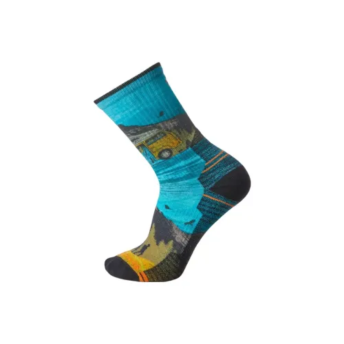 SMARTWOOL Hike Great Excursion Mid-Calf Socks Men's 1 Pack Multicolor