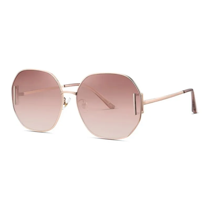 ZIPPO Stainless Steel Cupronickel Round Sunglasses Women's-2
