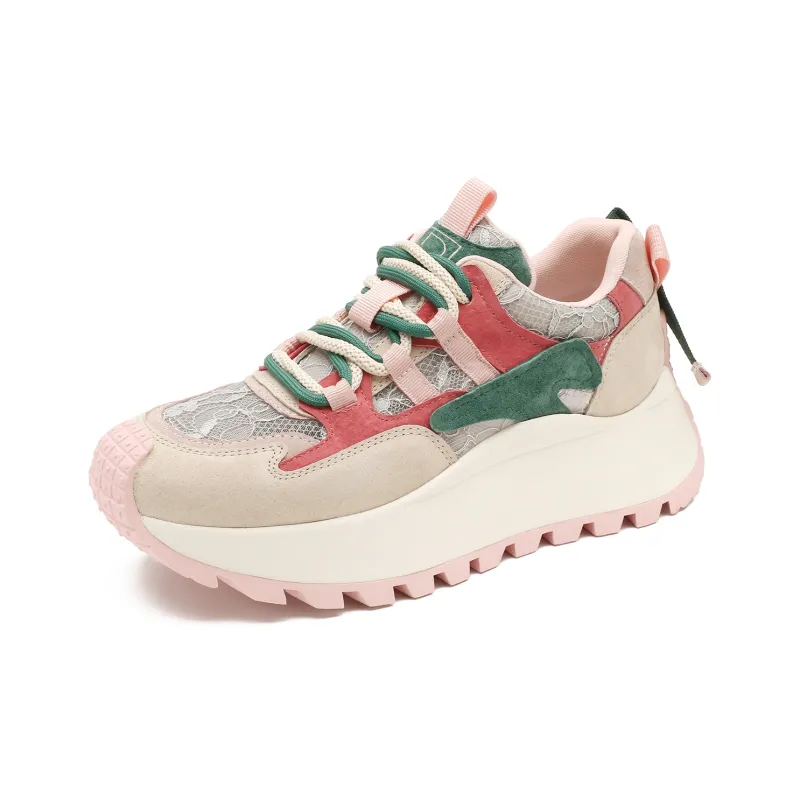 D FUSE SCANDINAVIA Cushioning, Slip Resistant, And Abrasion Resistant Low Top Chunky Sneakers Women's-1